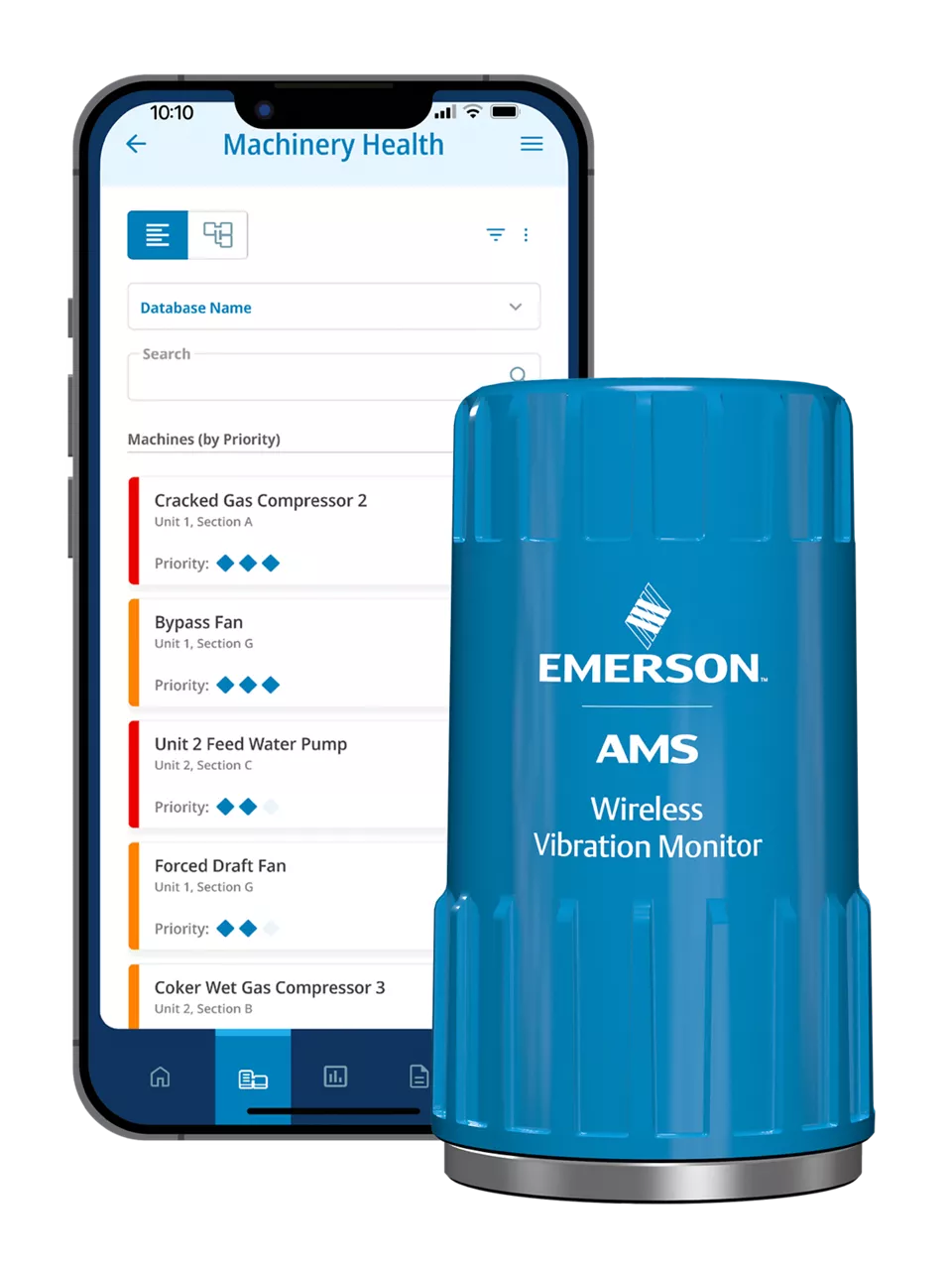 AMS Wireless Vibration Monitor with AMS Machine Works