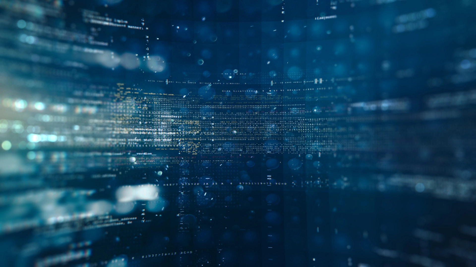 Abstract tech background. Floating Numbers HUD Background. Matrix particles grid virtual reality. Smart build. Grid core. Hardware quantum form.