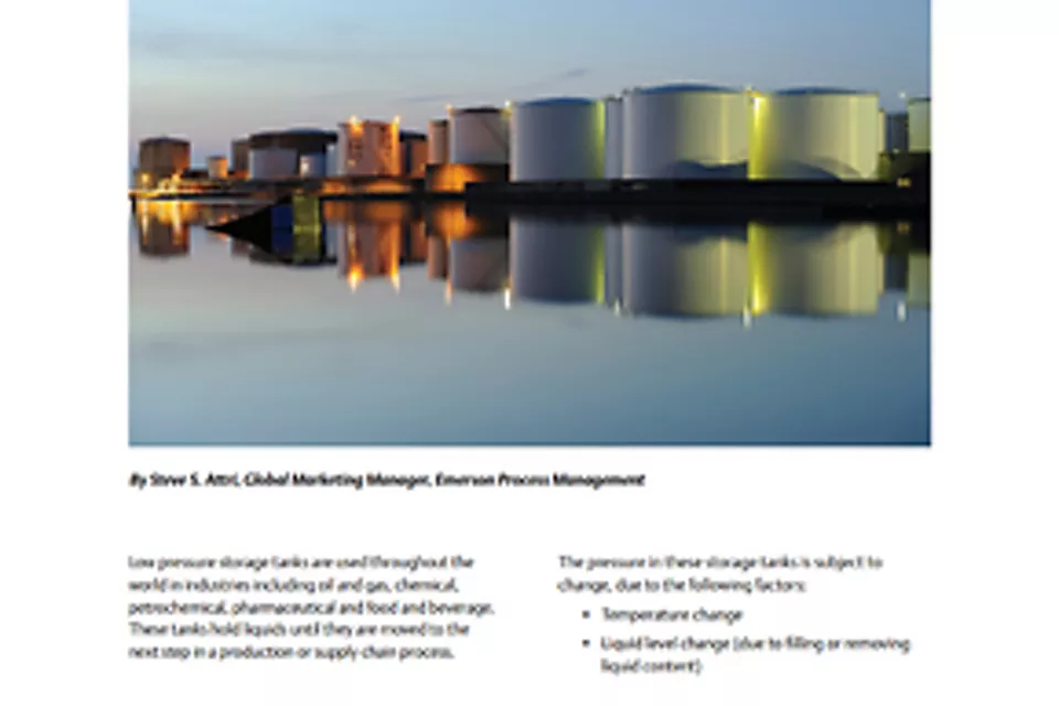 タンク貯蔵圧力安全弁のワイヤレス監視のメリット