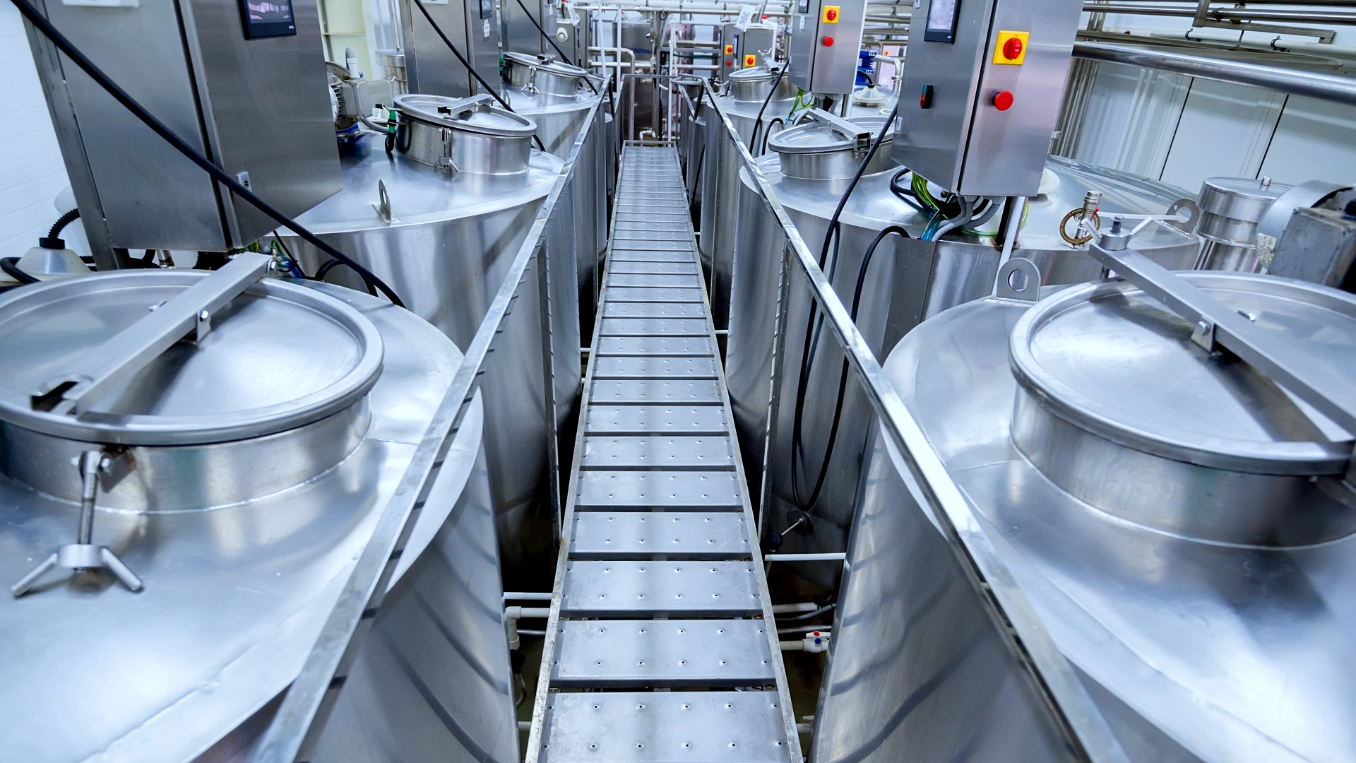 Equipment at dairy plant