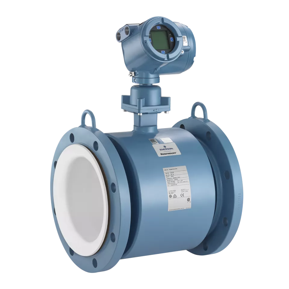  エマソンの Rosemount™ 8795 電磁流量センサーと Rosemount 9732 電磁流量トランスミッター