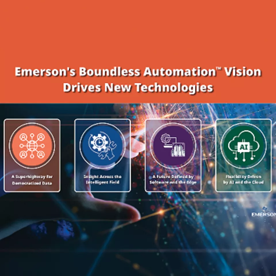 エマソンの 「Boundless Automation (無限の自動化)」ビジョンが次世代オートメーションプラットフォームの新技術を推進
