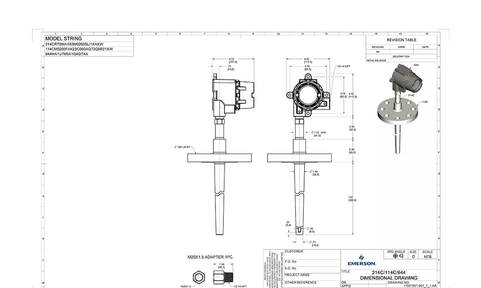 2D Certified Drawings