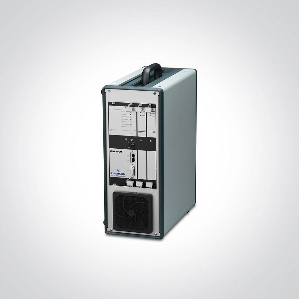  AMS 2600 Machinery Health Expert for short-term, 24/7 online monitoring.