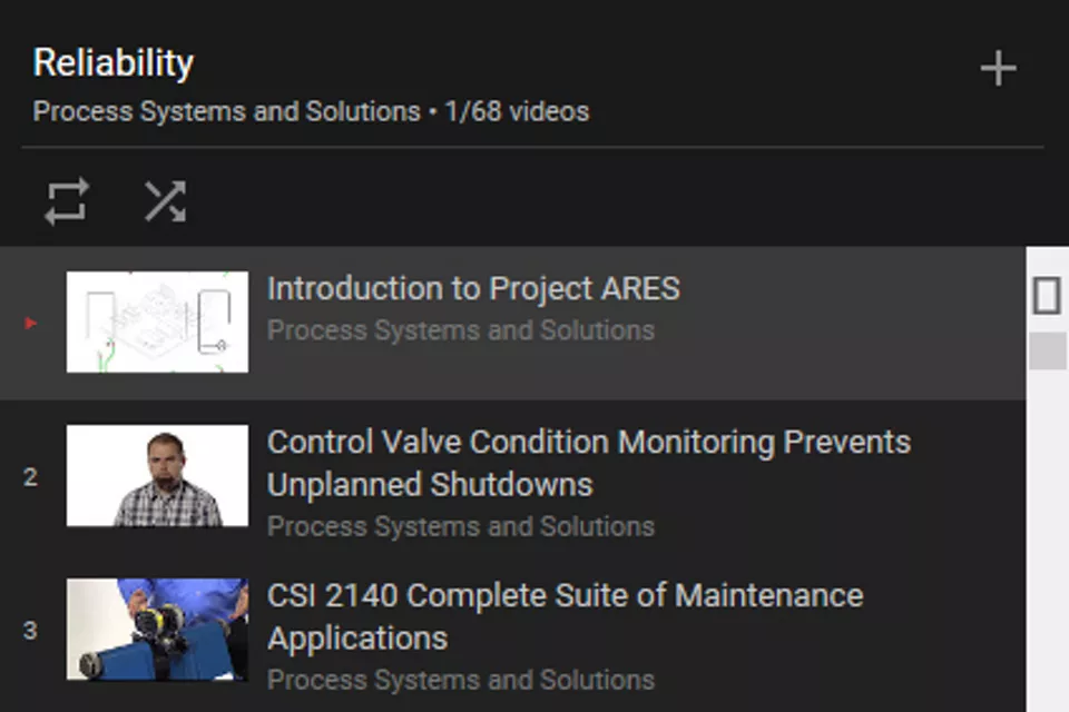 View other videos and tutorials on the Reliability Playlist