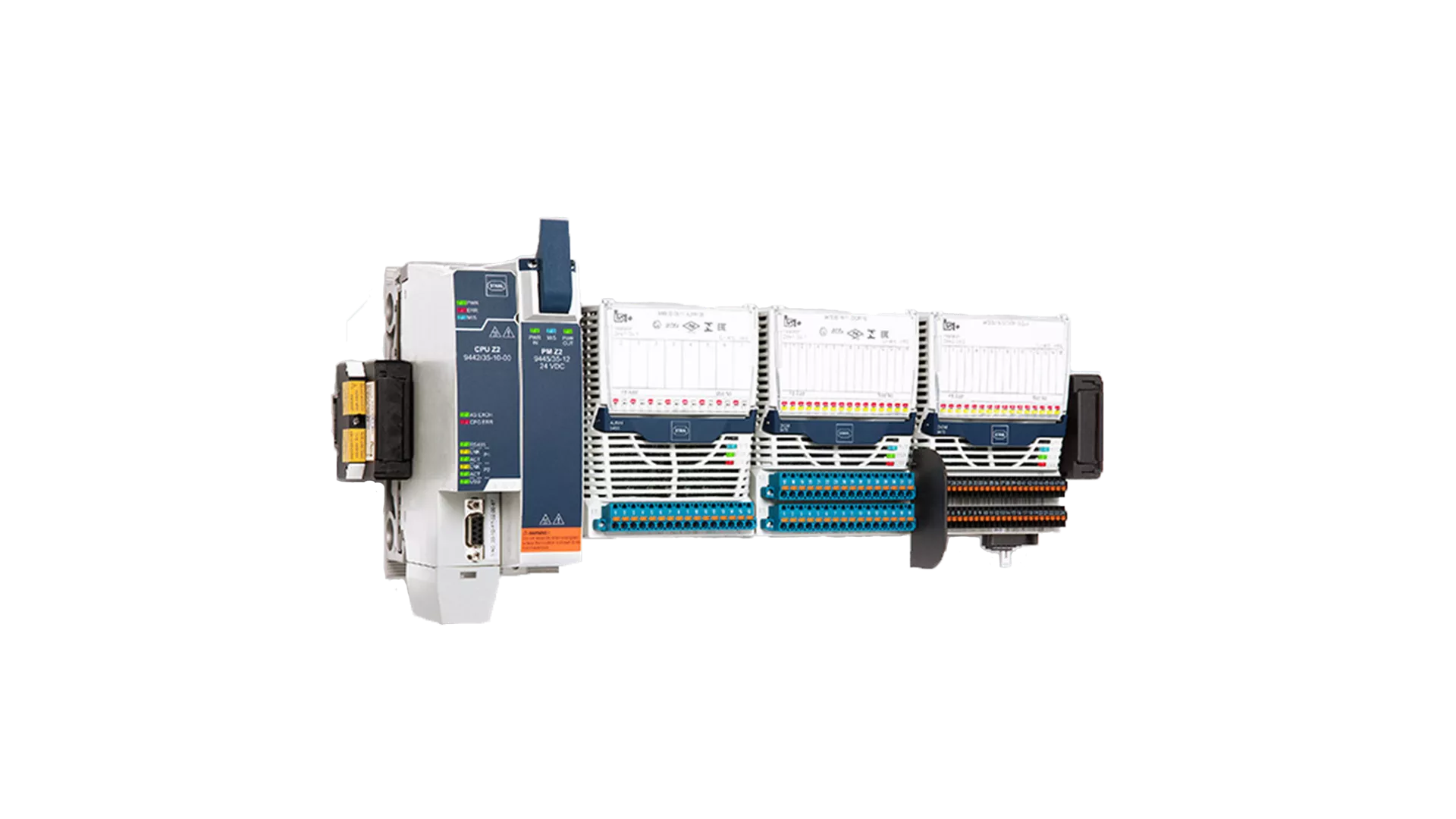 Industrial automation module with wiring terminals