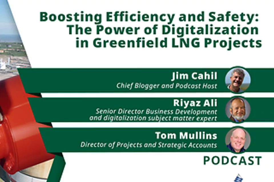 効率性と安全性の向上: グリーンフィールド LNG プロジェクトにおけるデジタル化の効果