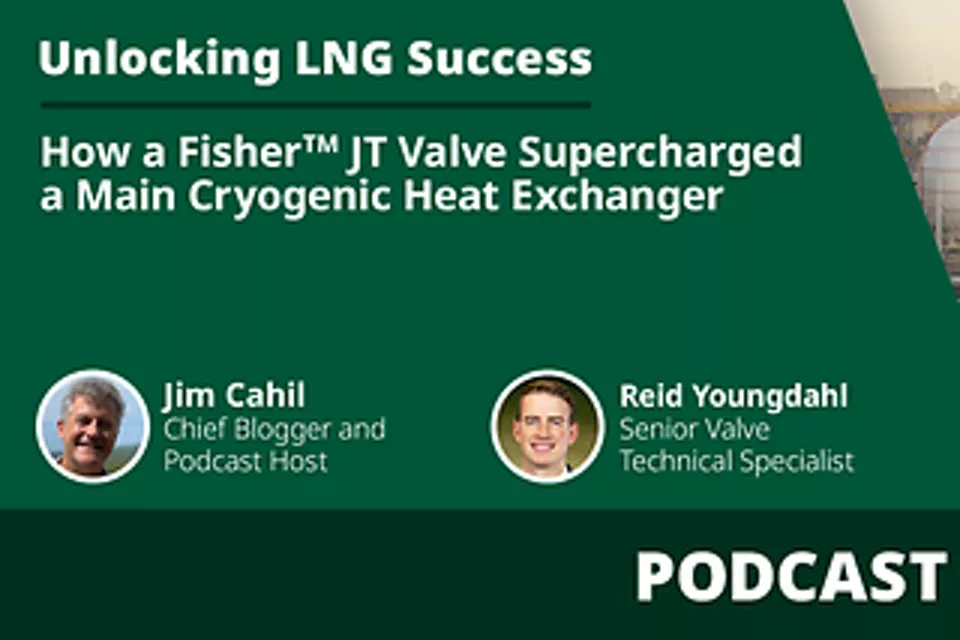 世界の LNG 生産フローの 70 % 以上でエマソンのバルブを採用