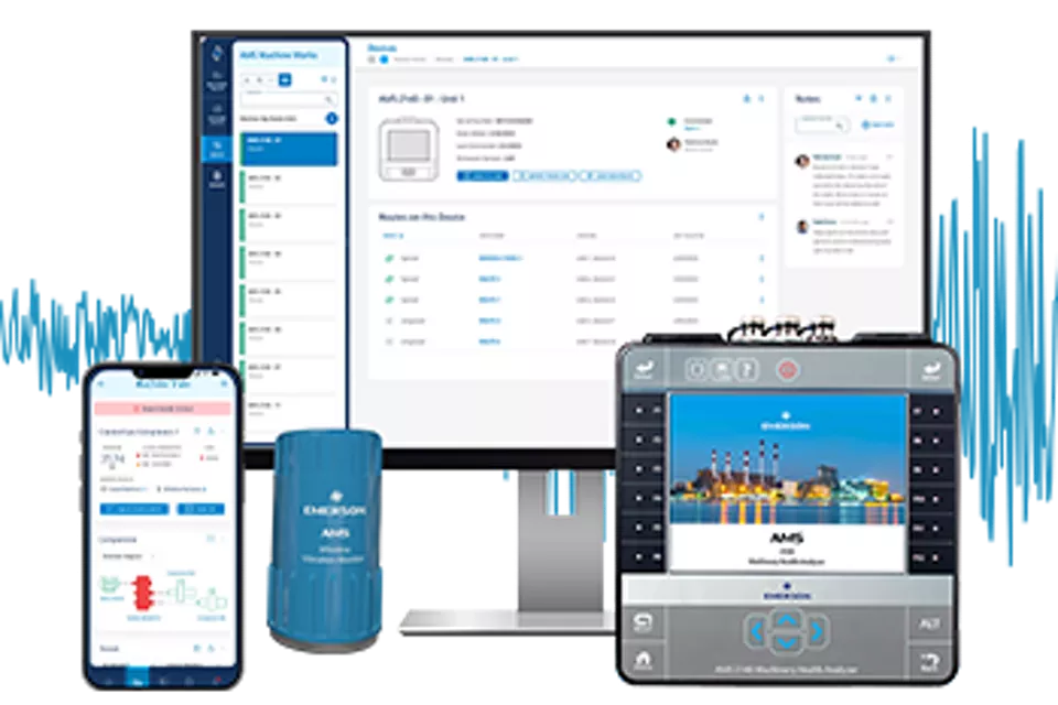 エマソンの最新機械資産健全性監視ソフトウェアが対応機器を拡大し、さらに性能を強化...