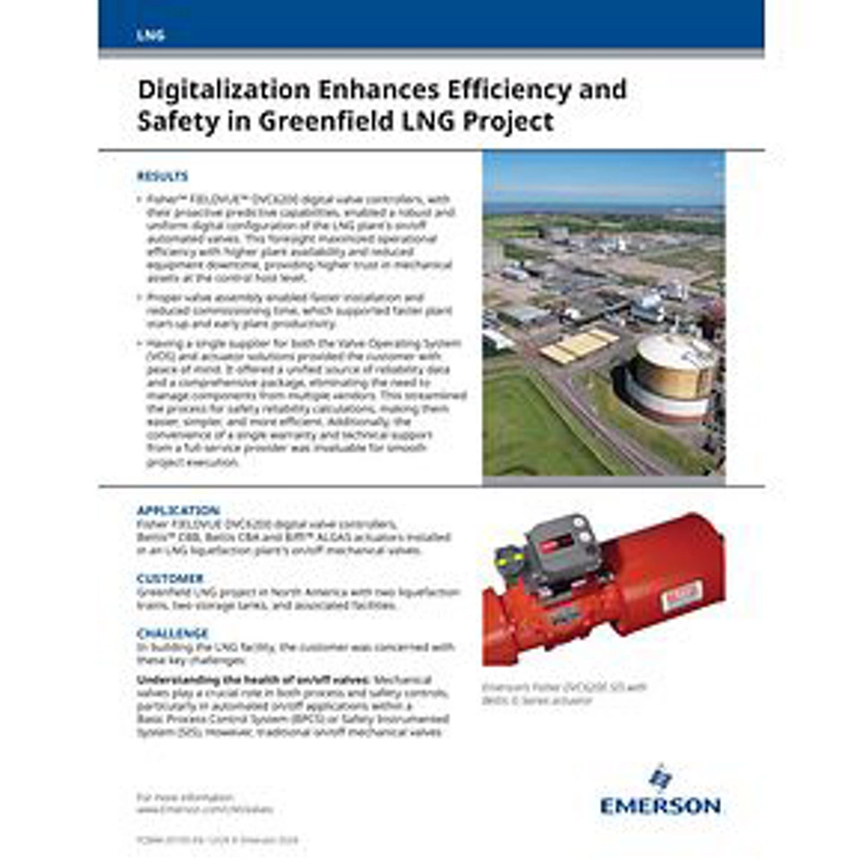 デジタル化により、グリーンフィールド LNG プロジェクトの効率性と安全性を強化