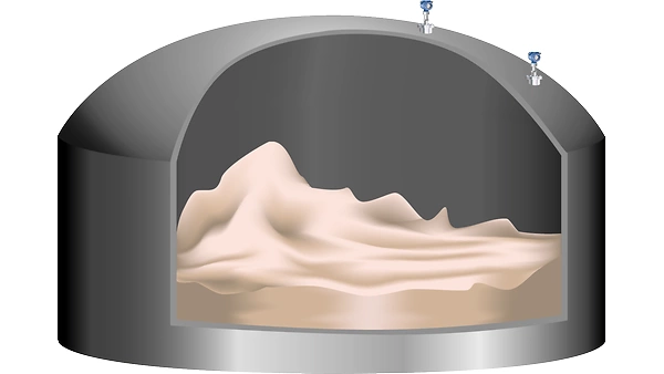Level Measurement for Raw Coal Stacker Positioning