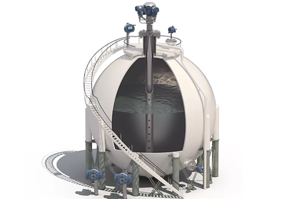 加圧液化ガスを安全に貯蔵するための測定ソリューション