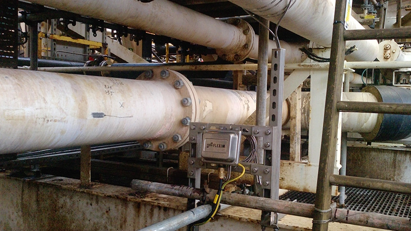 Flow measurement of reservoir water