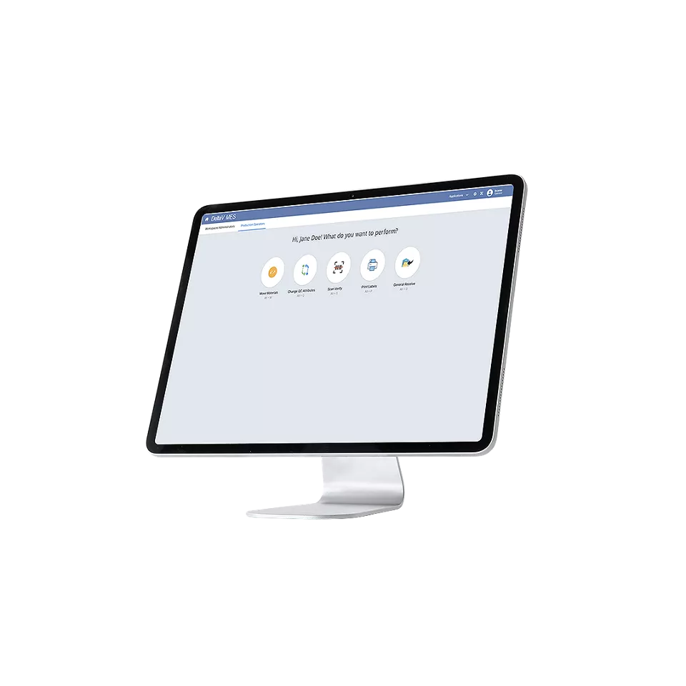 Mockup of modern desktop computer isolated on white background