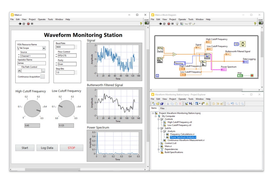 テストおよび測定開発ソフトウェア