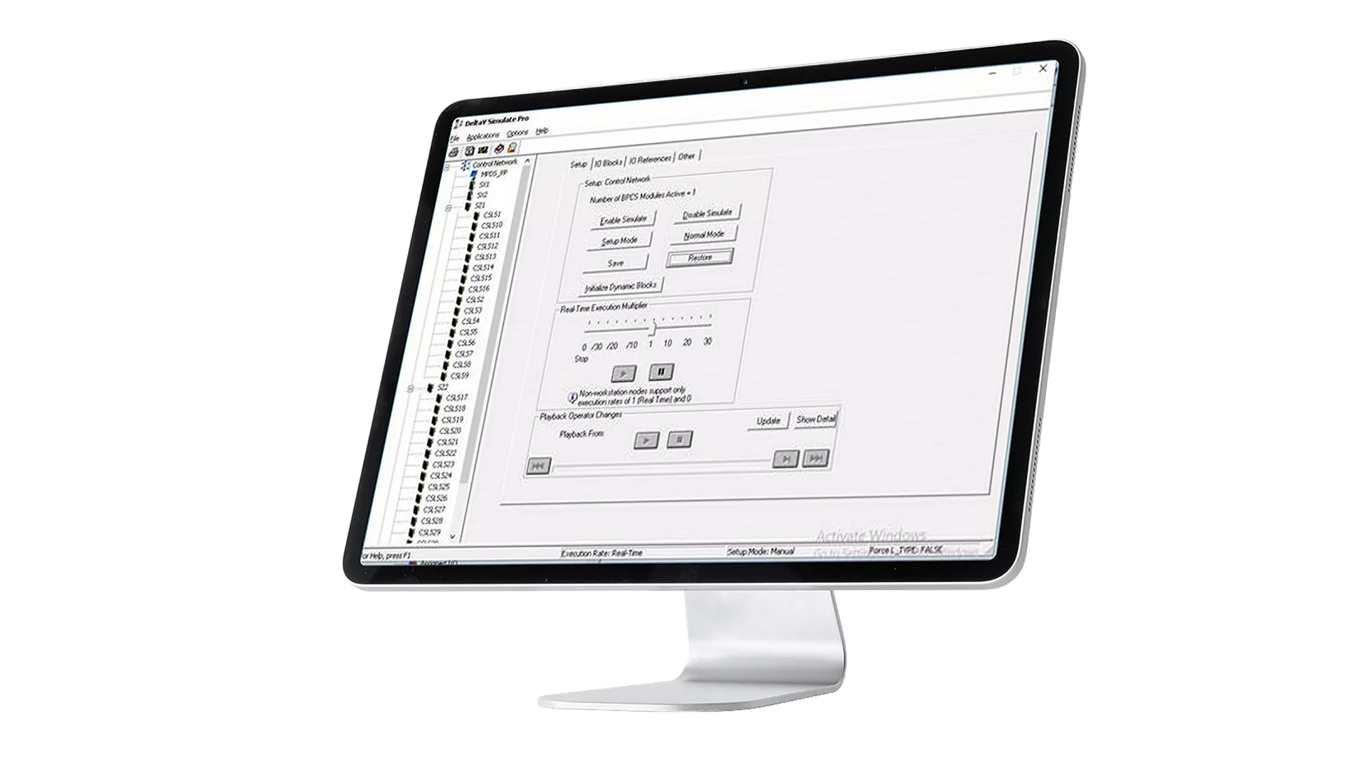 Mockup of modern desktop computer isolated on white background
