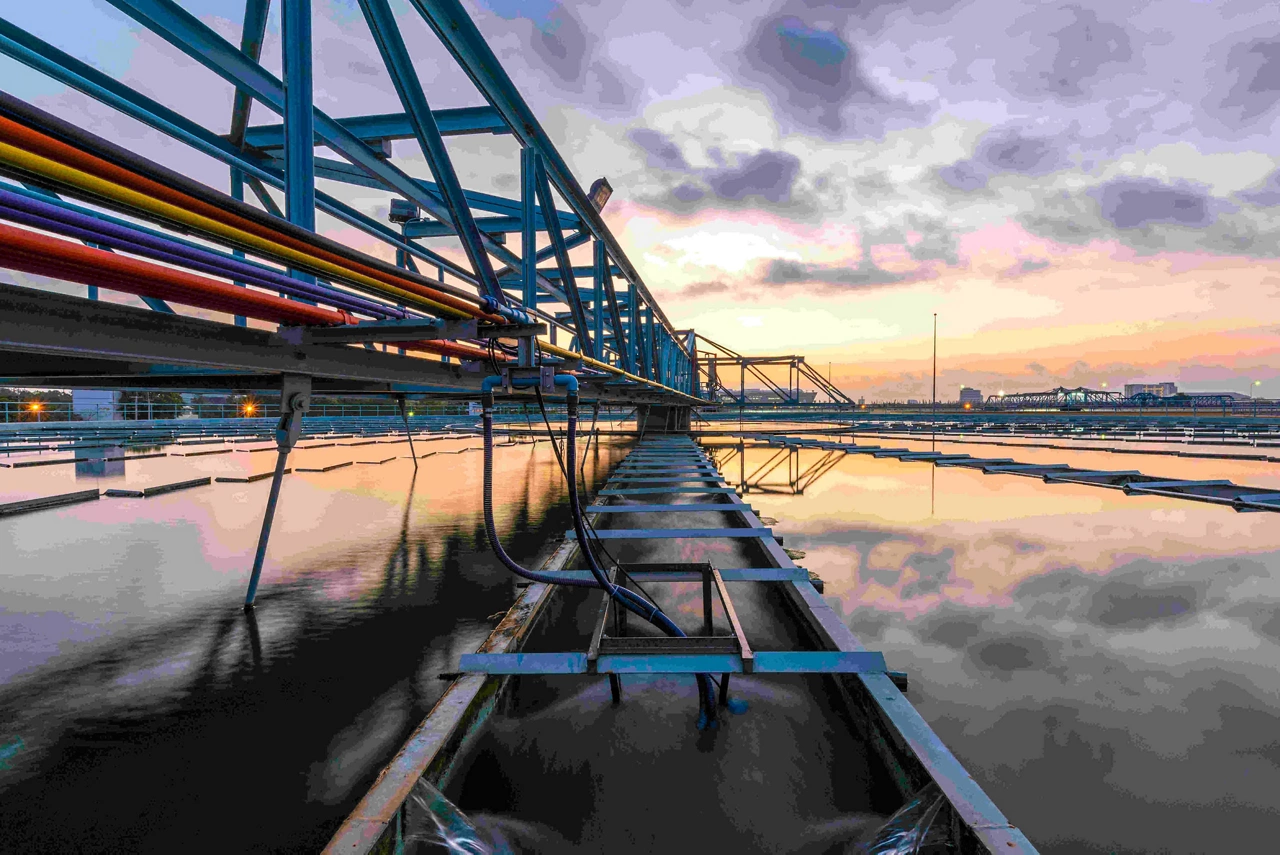 a Solid Contact Clarifier Tank type Sludge Recirculation process in water treatment plant