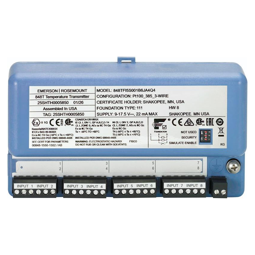 Rosemount™ 848T 温度伝送器 - 計測機器 | Emerson