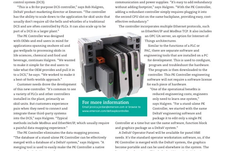 プロセススキッド用の目盛付き DCS