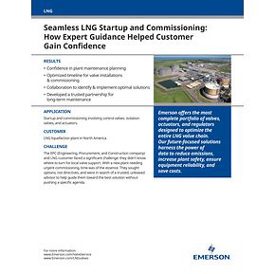 シームレスな LNG プラントの立ち上げと試運転: エキスパートによるガイダンスが顧客の信頼性向上を支援する仕組み