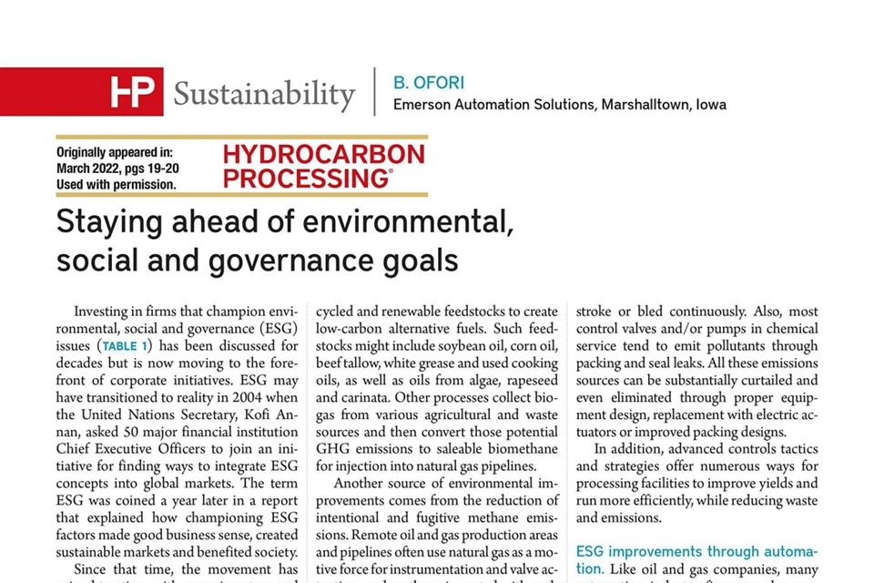 環境、社会、ガバナンスの目標を先取り