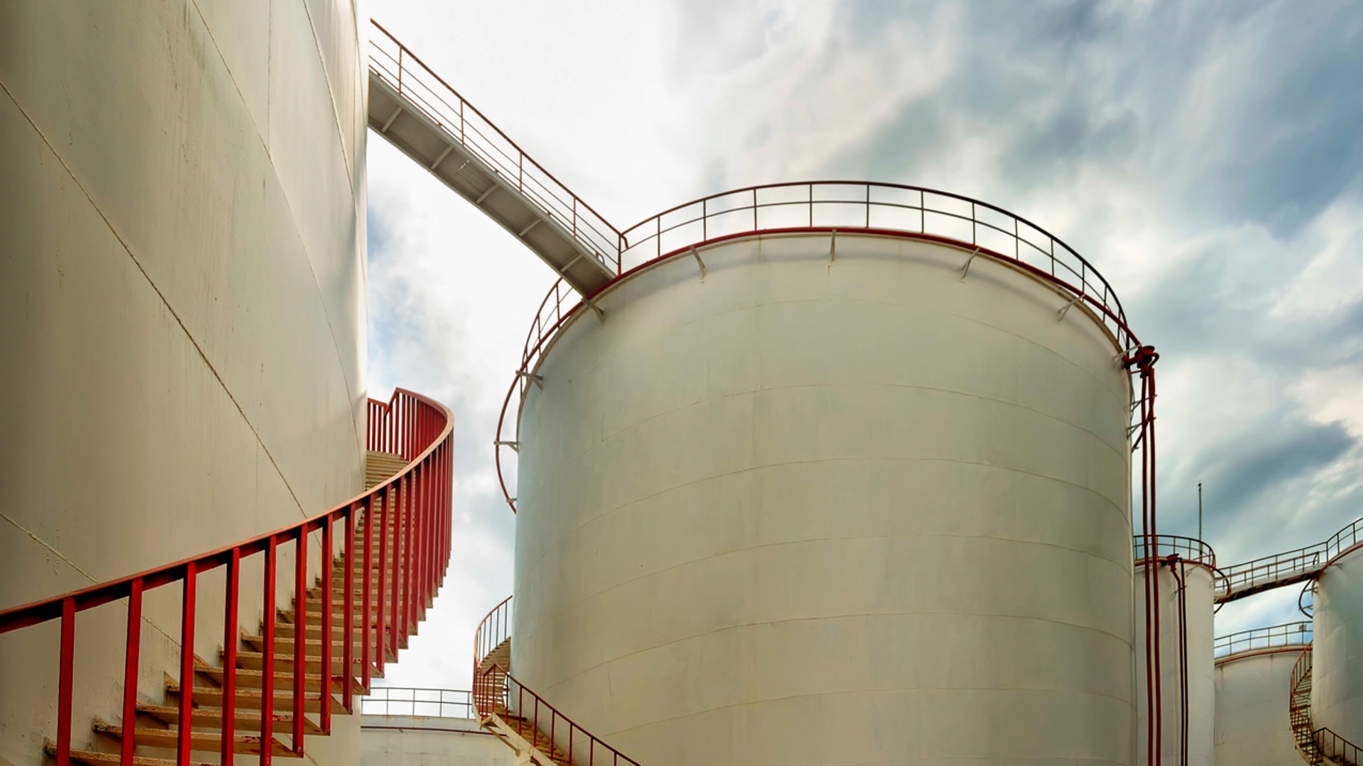 Storage Tanks at Chemical Plant
