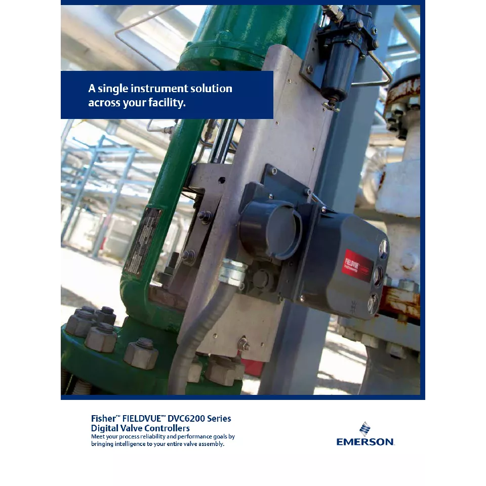 パンフレット: Fisher FIELDVUE DVC6200 シリーズ デジタルバルブコントローラ