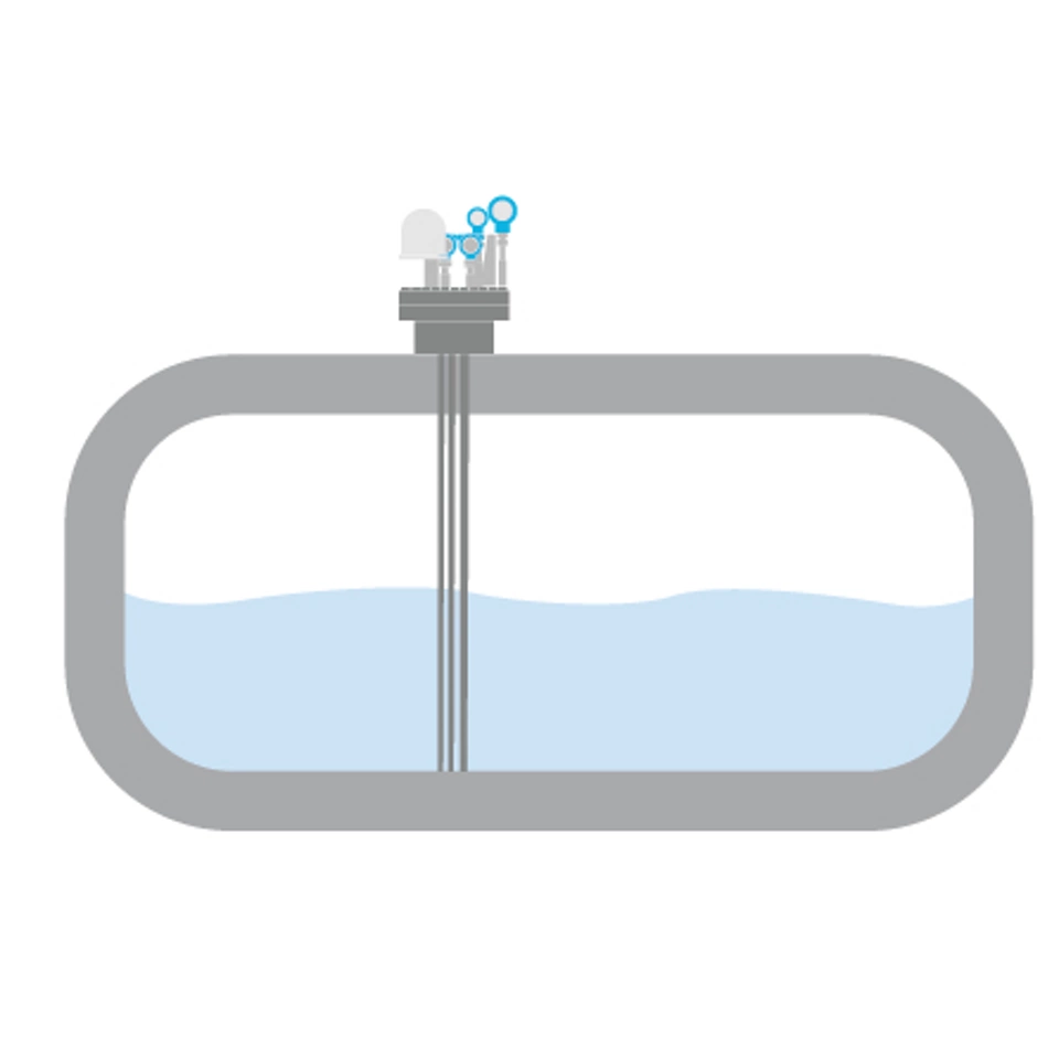 LPG 用 IMO タイプ C タンクシングルシェルのレベル測定