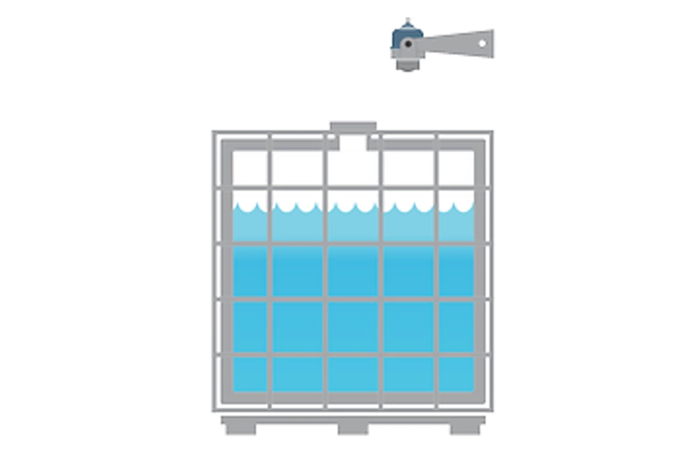  鉱業用プラスチックトートのレベル測定​