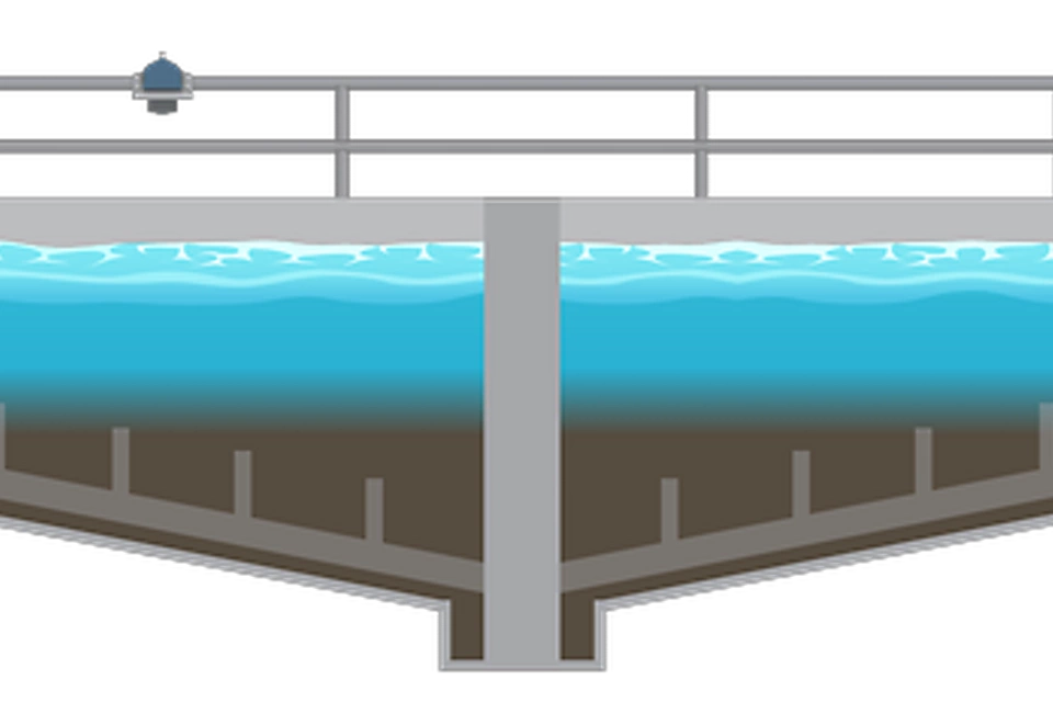  鉱業用濃縮タンクのレベル測定​​
